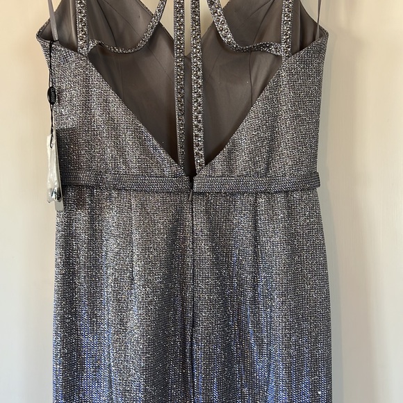 NWT Clarisse Platinum Sparkle Dress - Picture 11 of 17